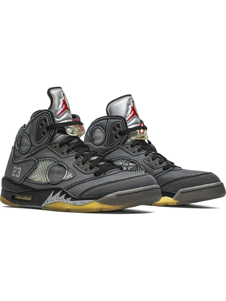 Кроссовки Off-White x Air Jordan 5 Retro SP Muslin — изображение 8 из 8, черный