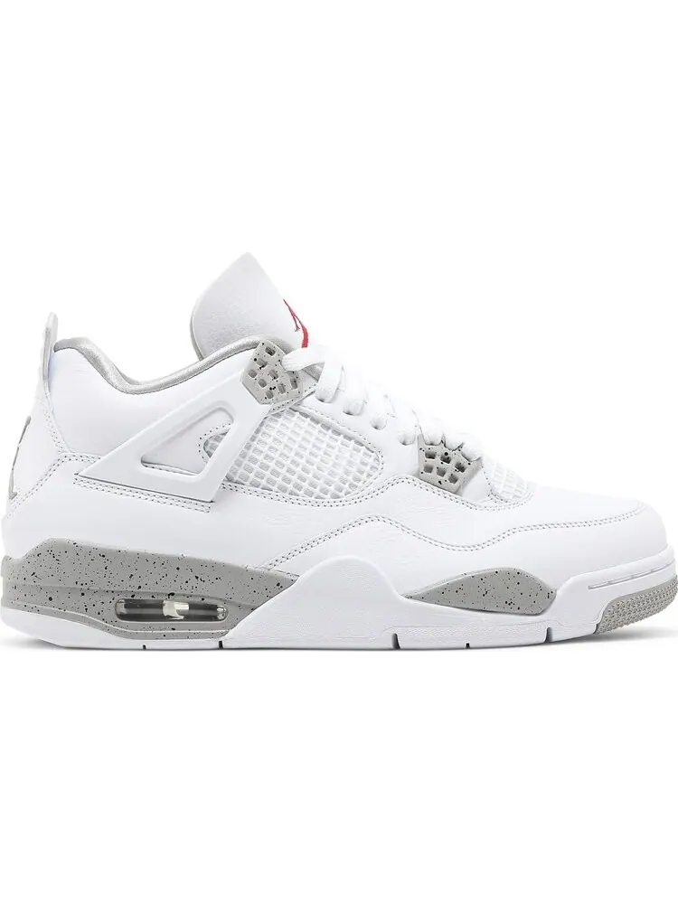 Кроссовки Air Jordan 4 Retro White Oreo — изображение 1 из 10, серый