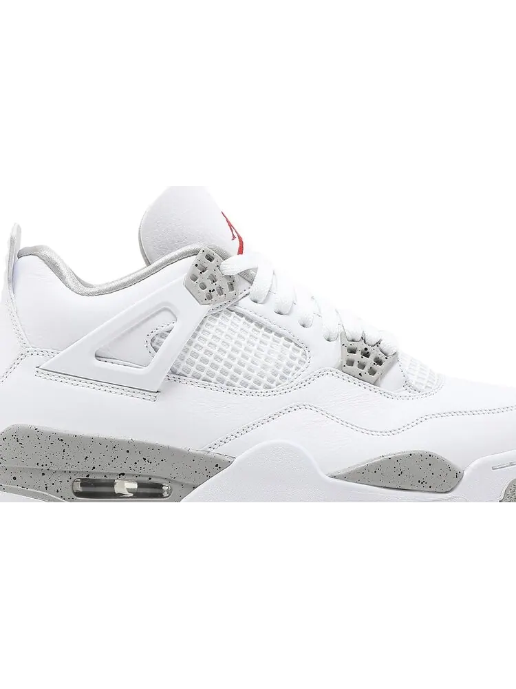 Кроссовки Air Jordan 4 Retro White Oreo — изображение 2 из 10, серый
