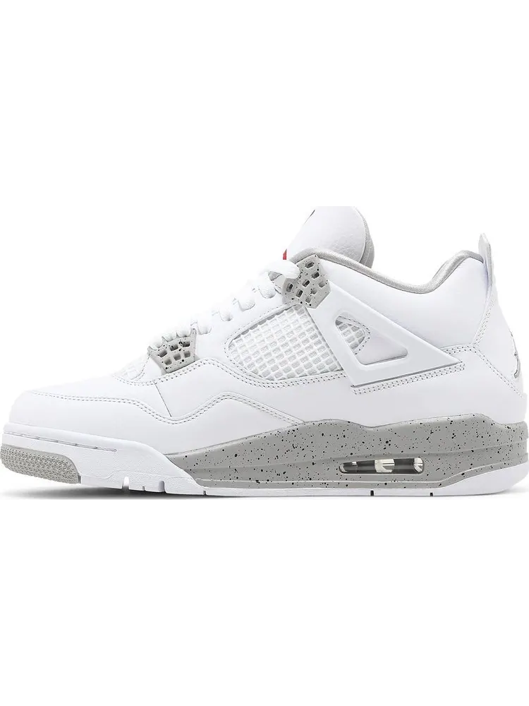 Кроссовки Air Jordan 4 Retro White Oreo — изображение 3 из 10, серый