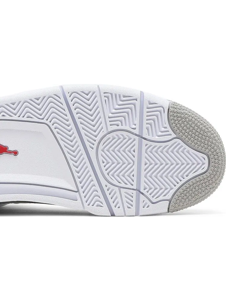 Кроссовки Air Jordan 4 Retro White Oreo — изображение 5 из 10, серый