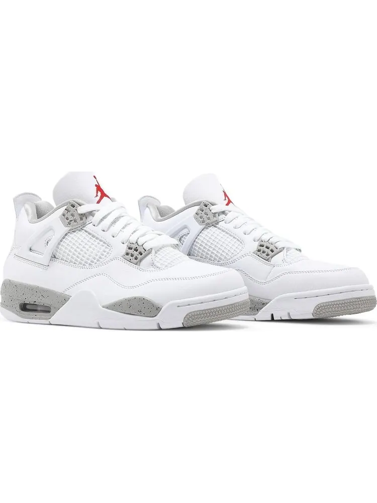 Кроссовки Air Jordan 4 Retro White Oreo — изображение 8 из 10, серый