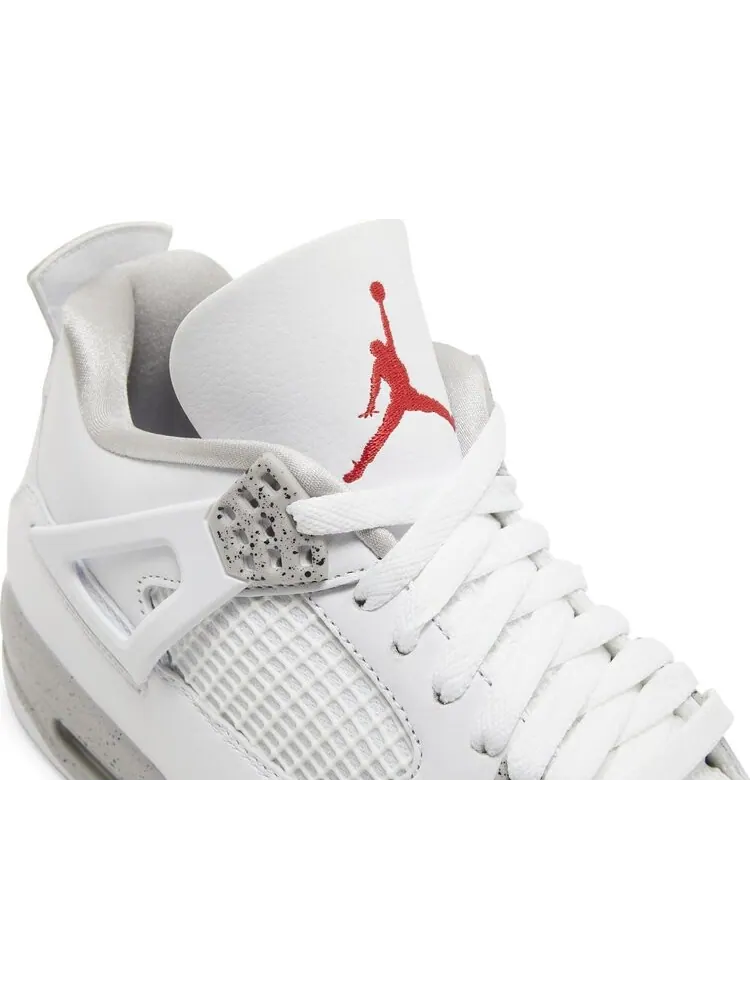 Кроссовки Air Jordan 4 Retro White Oreo — изображение 9 из 10, серый