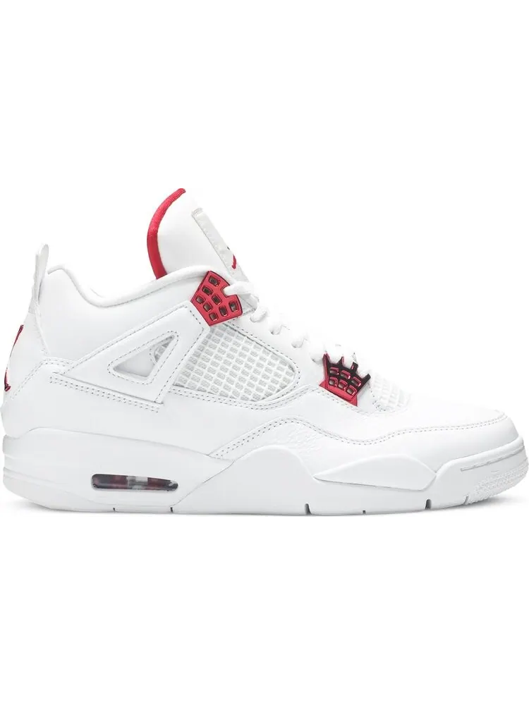 Кроссовки Air Jordan 4 Retro Red Metallic — изображение 1 из 8, белый