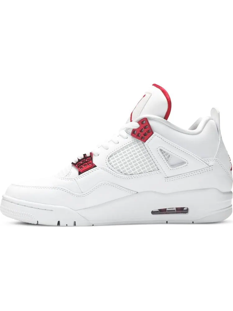Кроссовки Air Jordan 4 Retro Red Metallic — изображение 3 из 8, белый
