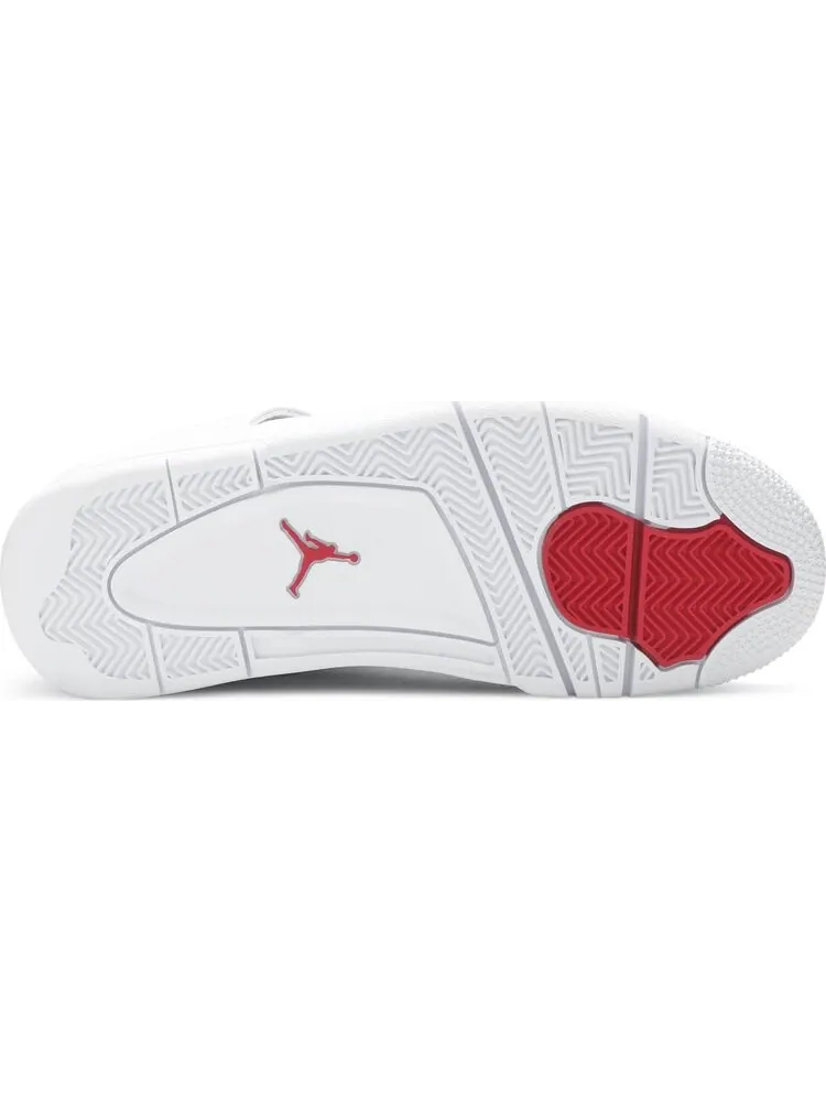 Кроссовки Air Jordan 4 Retro Red Metallic — изображение 4 из 8, белый
