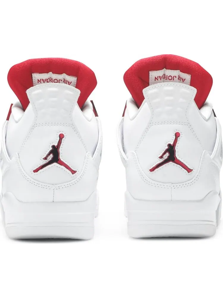 Кроссовки Air Jordan 4 Retro Red Metallic — изображение 6 из 8, белый