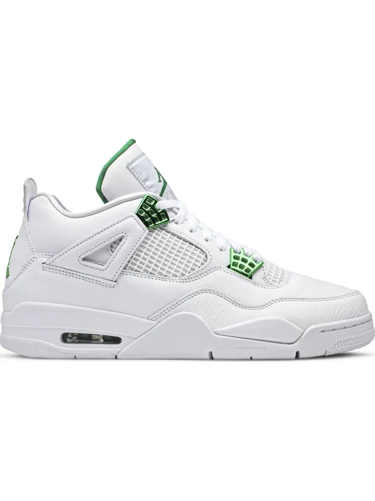 Кроссовки Air Jordan 4 Retro Green Metallic — изображение 1 из 8, белый