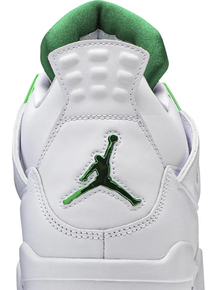 Кроссовки Air Jordan 4 Retro Green Metallic — изображение 7 из 8, белый