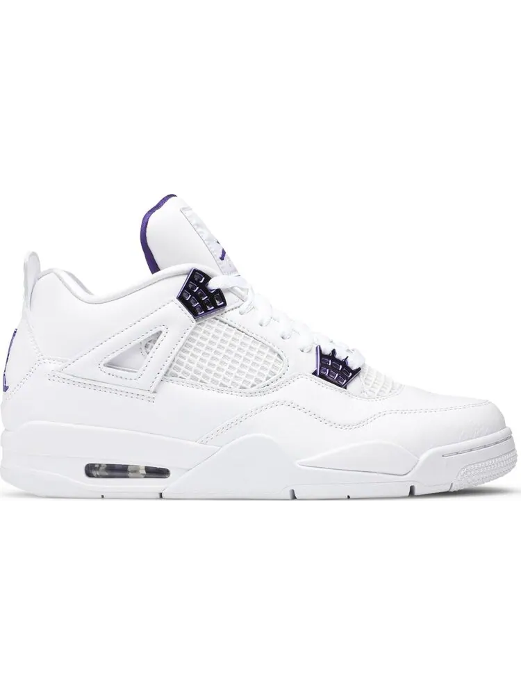 Кроссовки Air Jordan 4 Retro Purple Metallic — изображение 1 из 8, белый