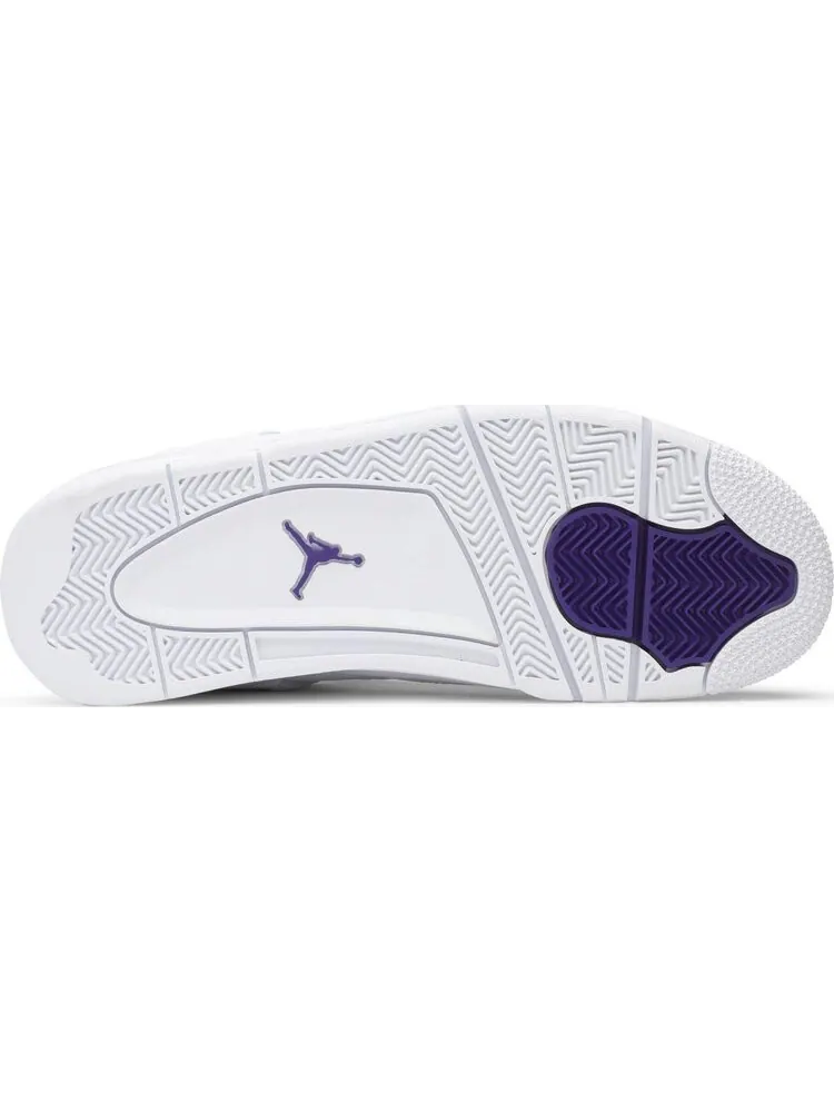 Кроссовки Air Jordan 4 Retro Purple Metallic — изображение 4 из 8, белый