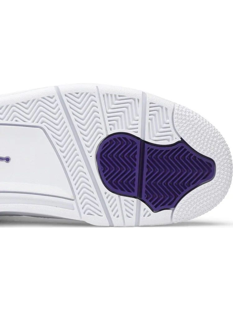 Кроссовки Air Jordan 4 Retro Purple Metallic — изображение 5 из 8, белый