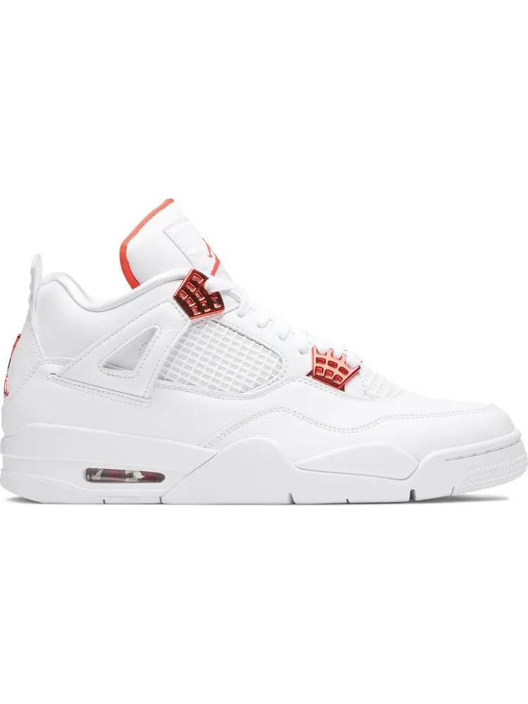 Кроссовки Air Jordan 4 Retro Orange Metallic — изображение 1 из 8, белый