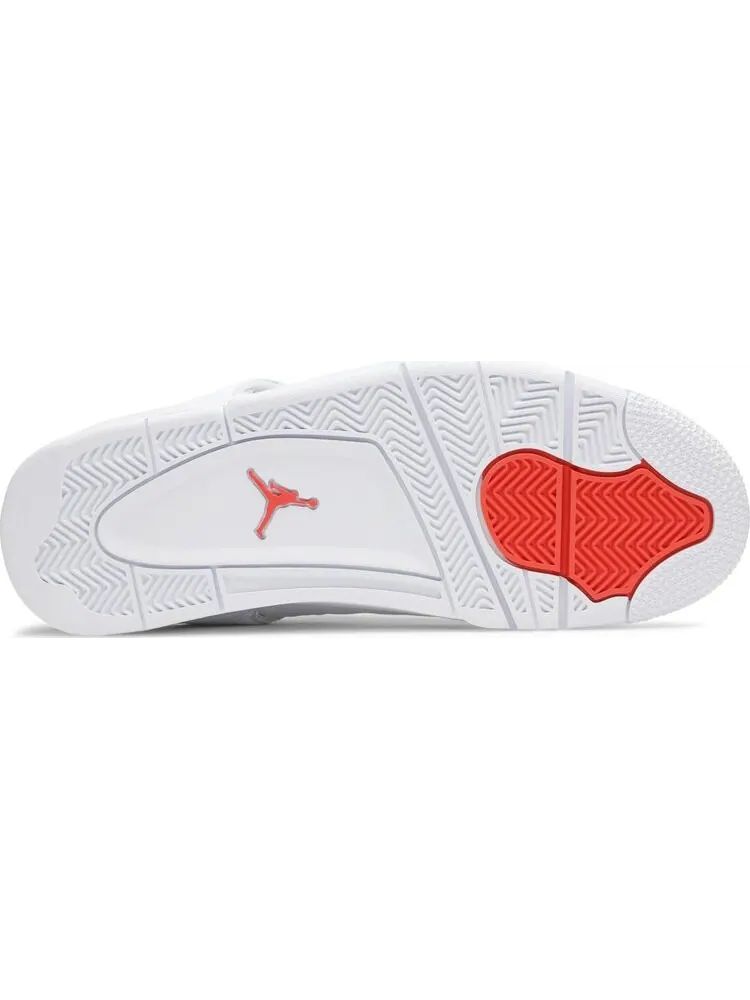 Кроссовки Air Jordan 4 Retro Orange Metallic — изображение 4 из 8, белый