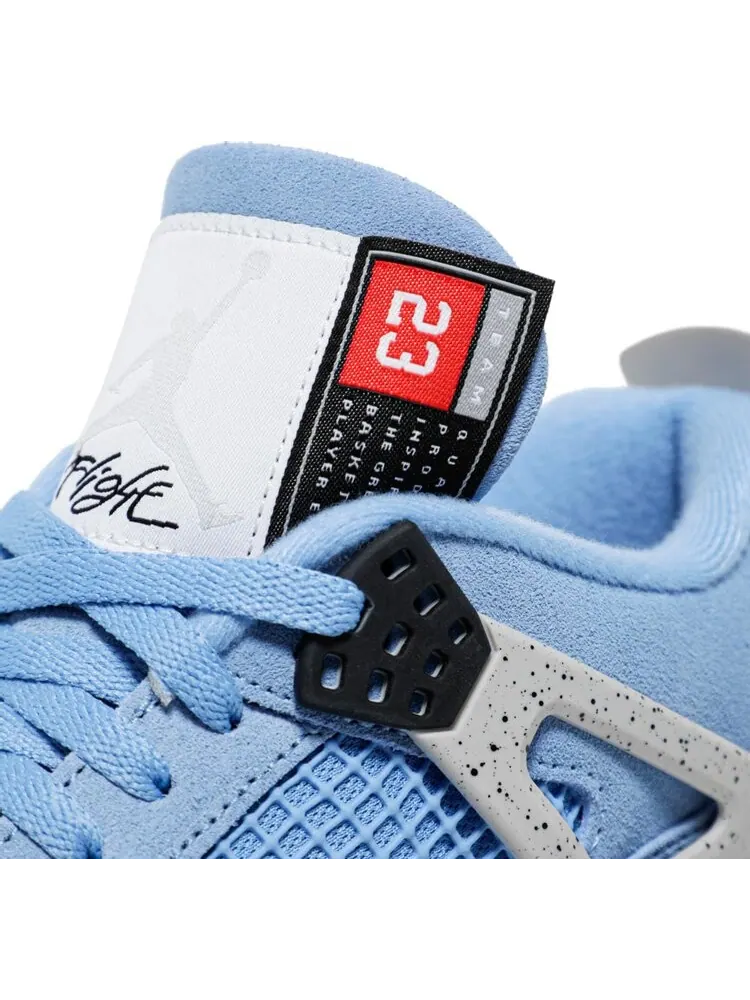 Кроссовки Air Jordan 4 Retro University Blue — изображение 10 из 10, синий
