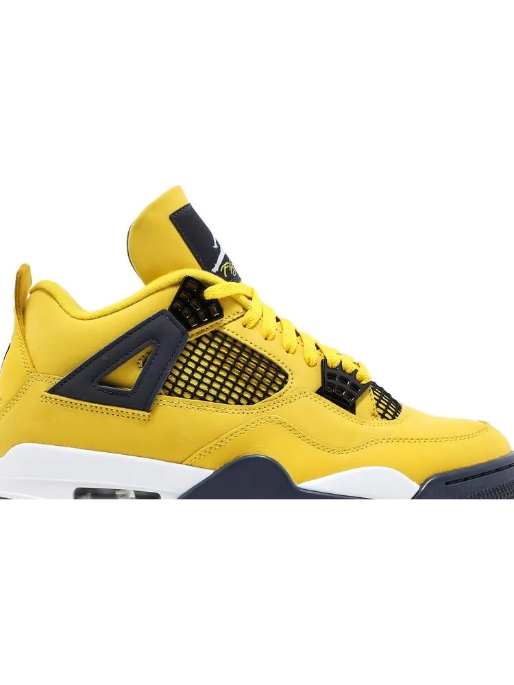 Кроссовки Air Jordan 4 Retro Lightning 2021 — изображение 2 из 10, желтый