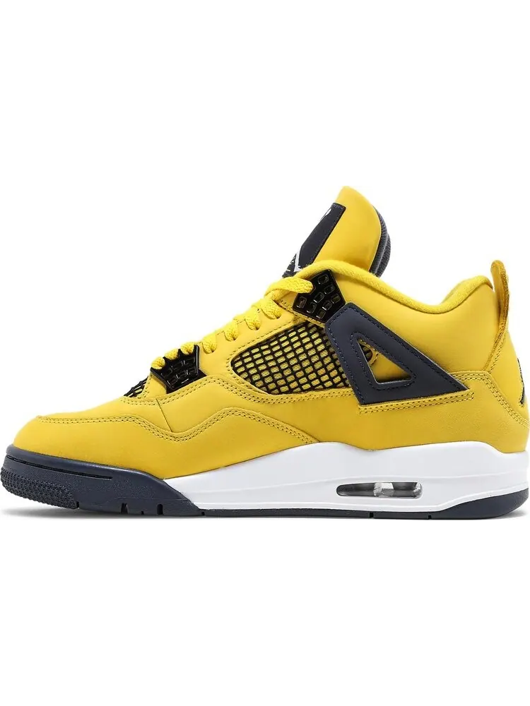 Кроссовки Air Jordan 4 Retro Lightning 2021 — изображение 3 из 10, желтый