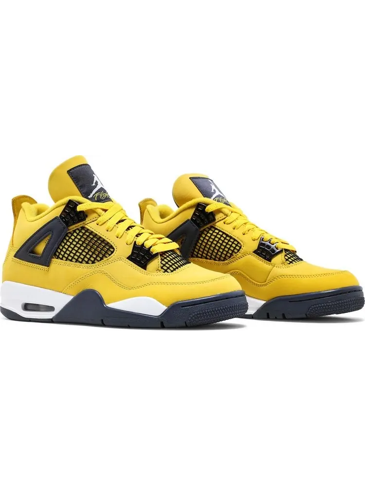 Кроссовки Air Jordan 4 Retro Lightning 2021 — изображение 8 из 10, желтый