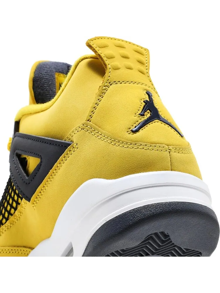 Кроссовки Air Jordan 4 Retro Lightning 2021 — изображение 10 из 10, желтый