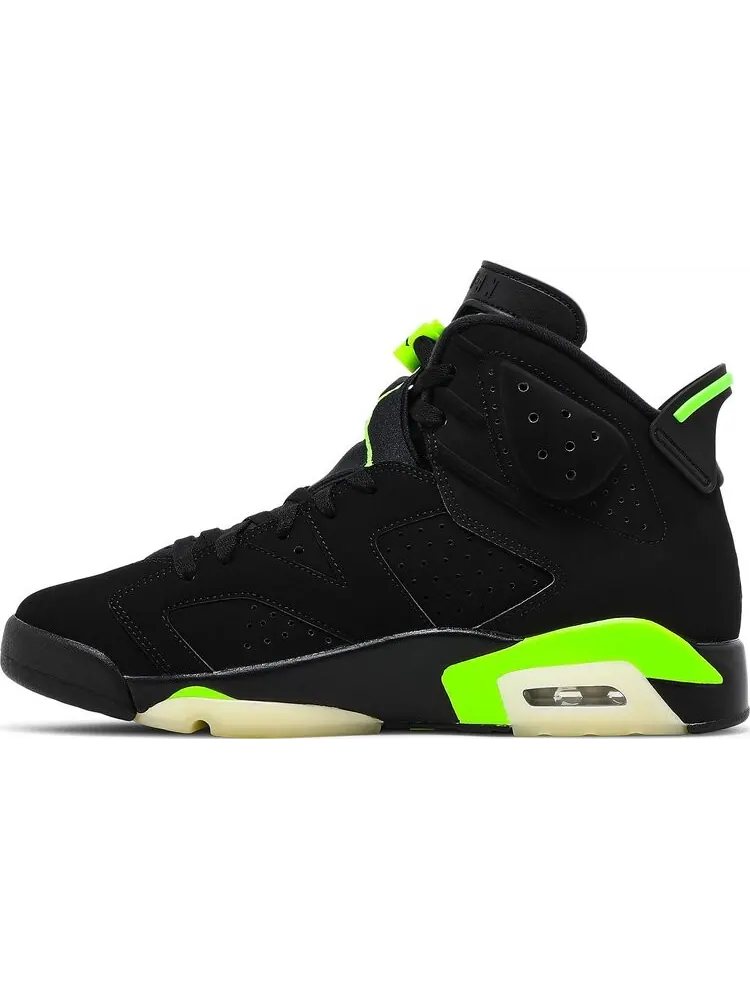 Кроссовки Air Jordan 6 Retro Electric Green — изображение 3 из 10, черный