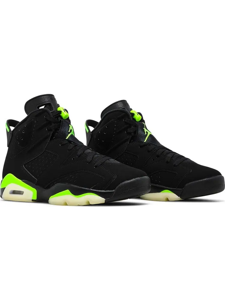 Кроссовки Air Jordan 6 Retro Electric Green — изображение 8 из 10, черный