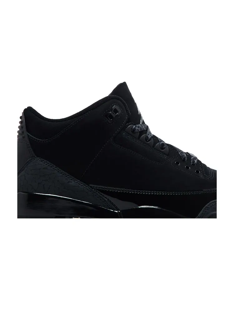Кроссовки Air Jordan 3 Retro Black Cat2025 — изображение 2 из 6, черный