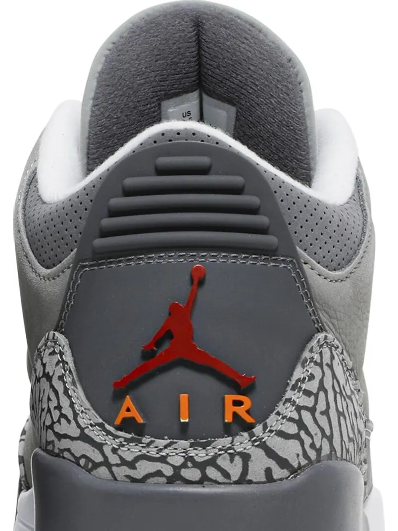 Кроссовки Air Jordan 3 Retro Cool Grey 2021 — изображение 7 из 8, серый