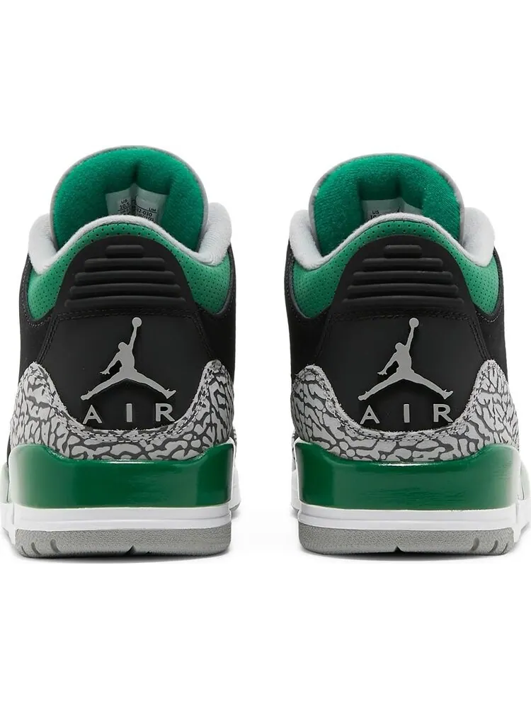 Кроссовки Air Jordan 3 Retro Pine Green — изображение 6 из 10, черный
