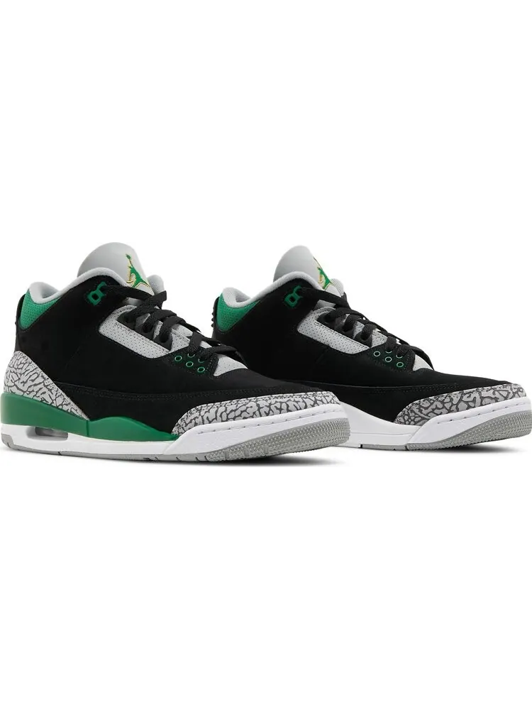 Кроссовки Air Jordan 3 Retro Pine Green — изображение 8 из 10, черный