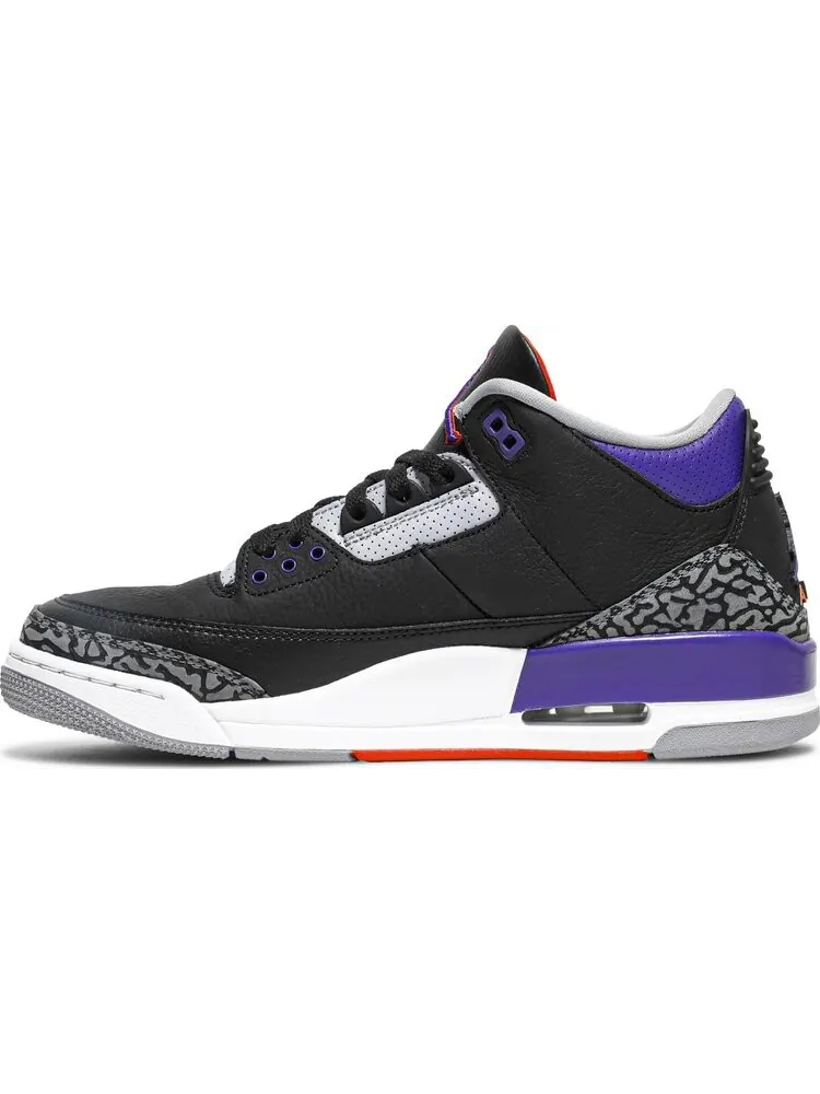 Кроссовки Air Jordan 3 Retro Court Purple — изображение 3 из 8, черный