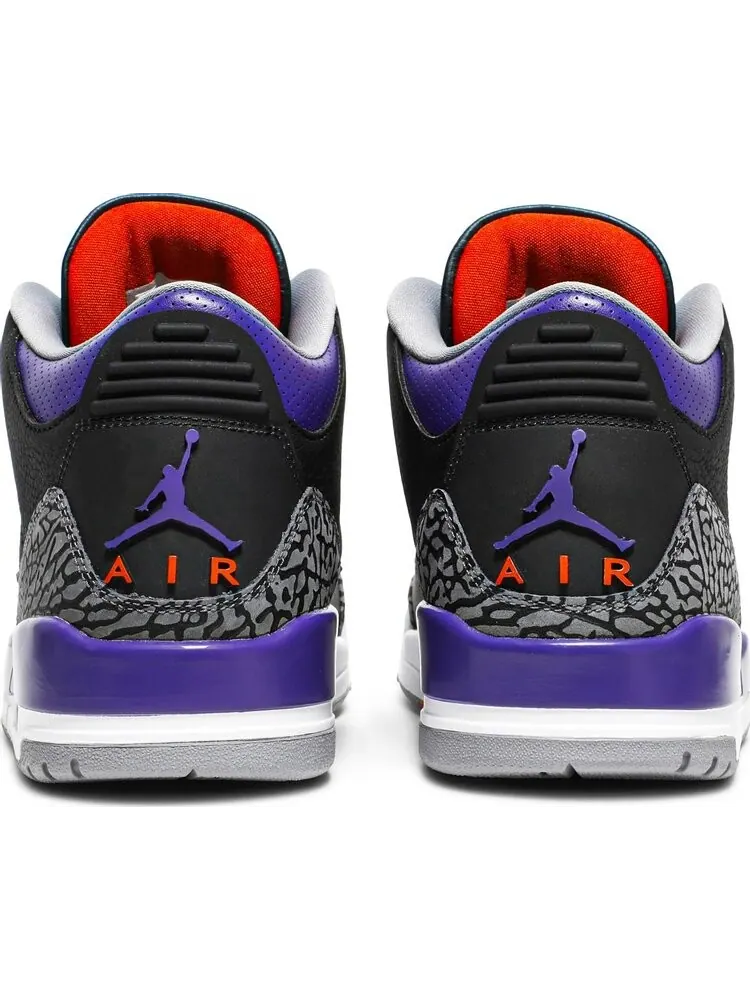 Кроссовки Air Jordan 3 Retro Court Purple — изображение 6 из 8, черный