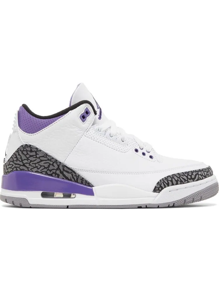 Кроссовки Air Jordan 3 Retro Dark Iris — изображение 1 из 10, белый