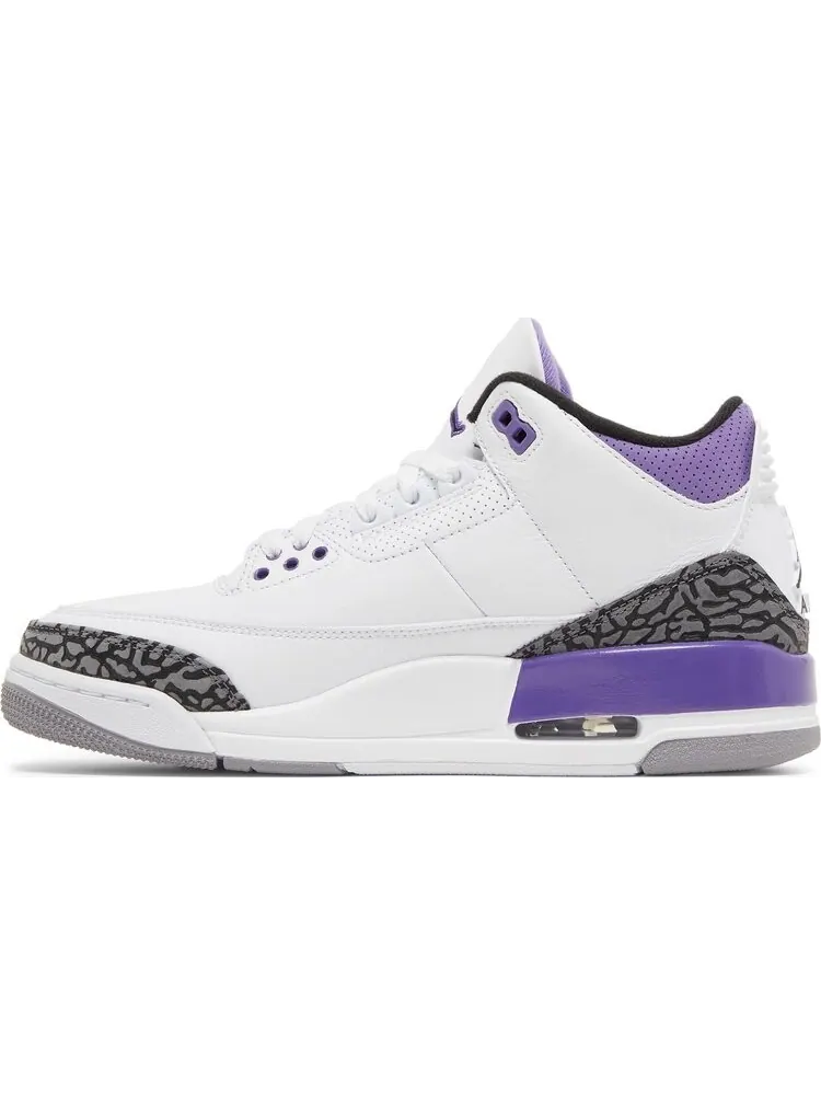 Кроссовки Air Jordan 3 Retro Dark Iris — изображение 3 из 10, белый