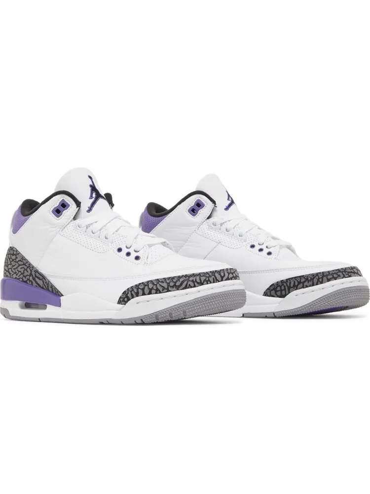 Кроссовки Air Jordan 3 Retro Dark Iris — изображение 8 из 10, белый