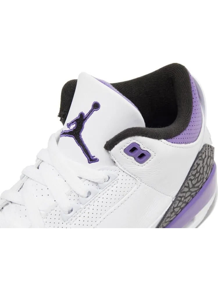 Кроссовки Air Jordan 3 Retro Dark Iris — изображение 9 из 10, белый