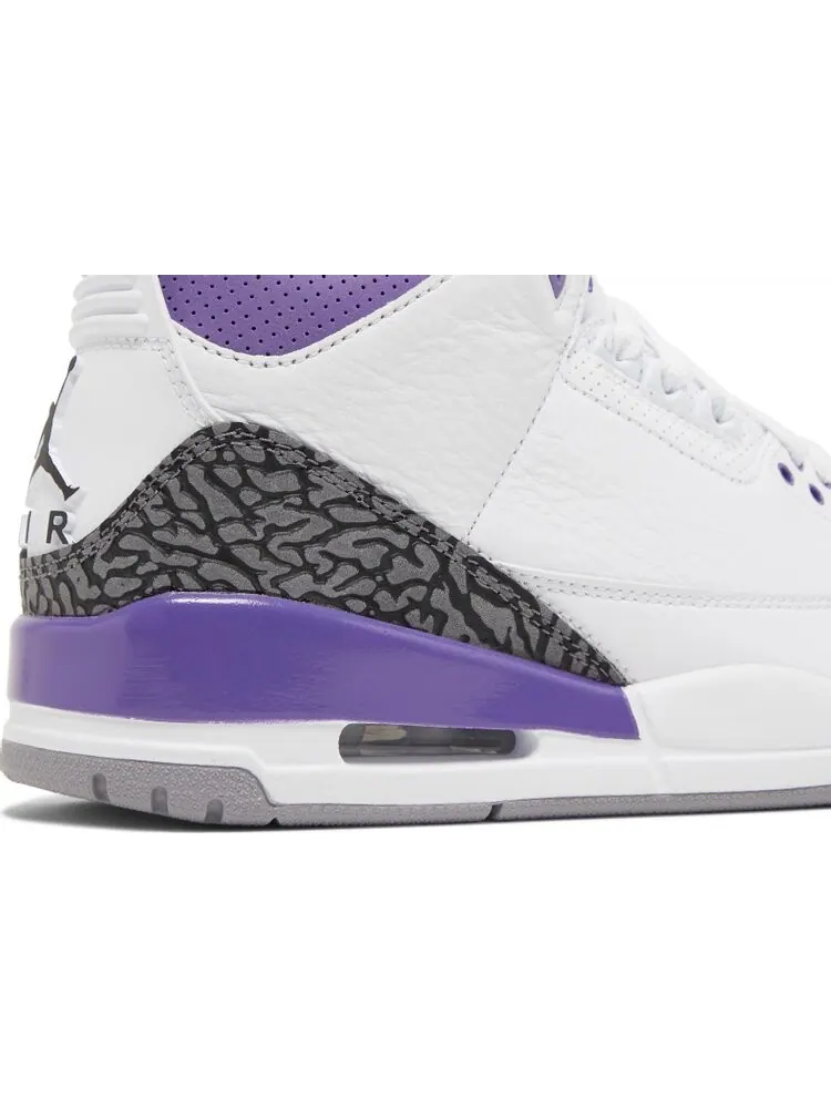 Кроссовки Air Jordan 3 Retro Dark Iris — изображение 10 из 10, белый