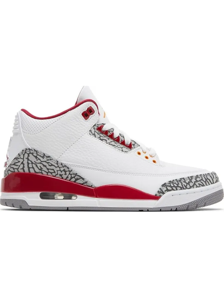 Кроссовки Air Jordan 3 Retro Cardinal Red — изображение 1 из 8, белый