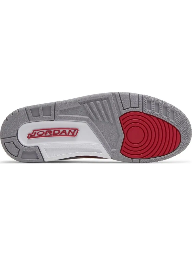 Кроссовки Air Jordan 3 Retro Cardinal Red — изображение 4 из 8, белый