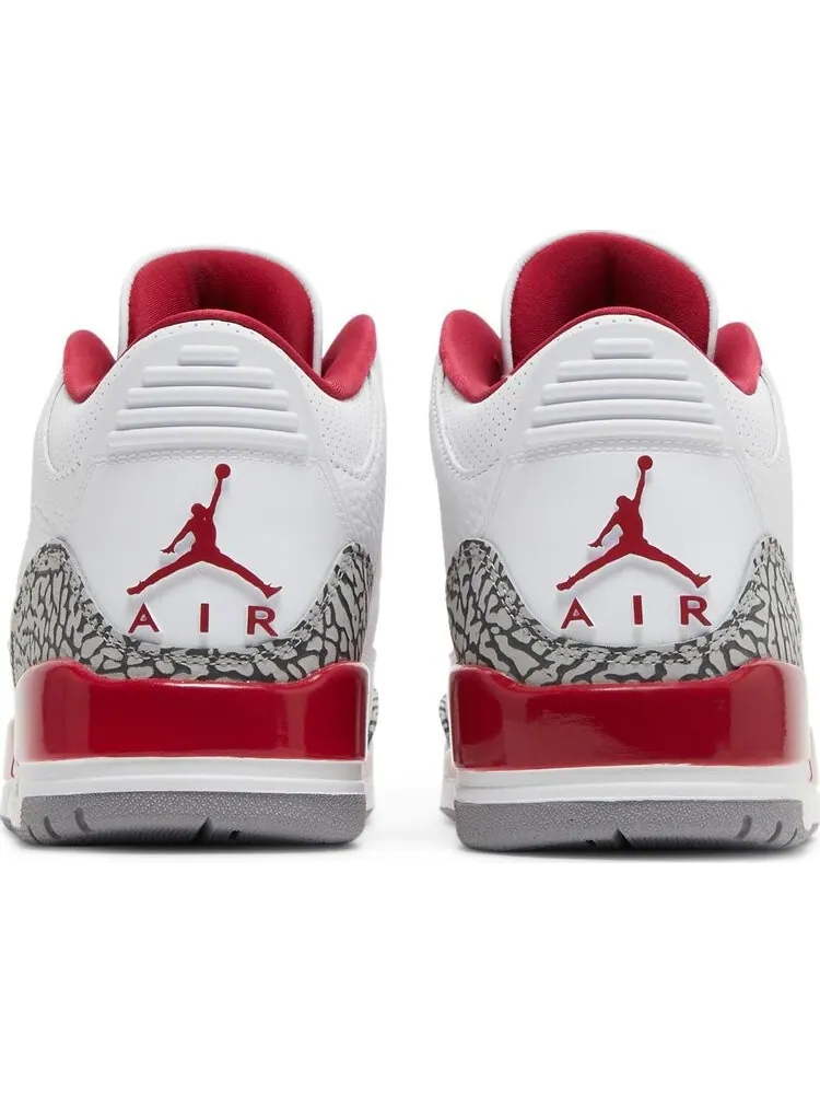 Кроссовки Air Jordan 3 Retro Cardinal Red — изображение 6 из 8, белый