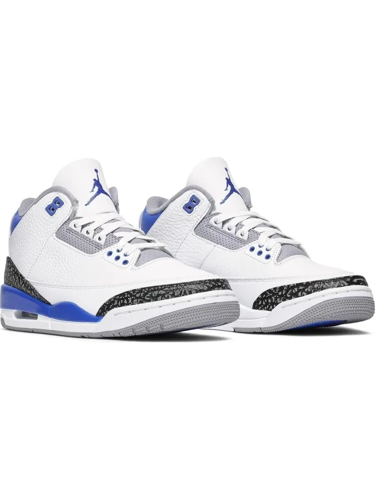 Кроссовки Air Jordan 3 Retro Racer Blue — изображение 8 из 10, синий