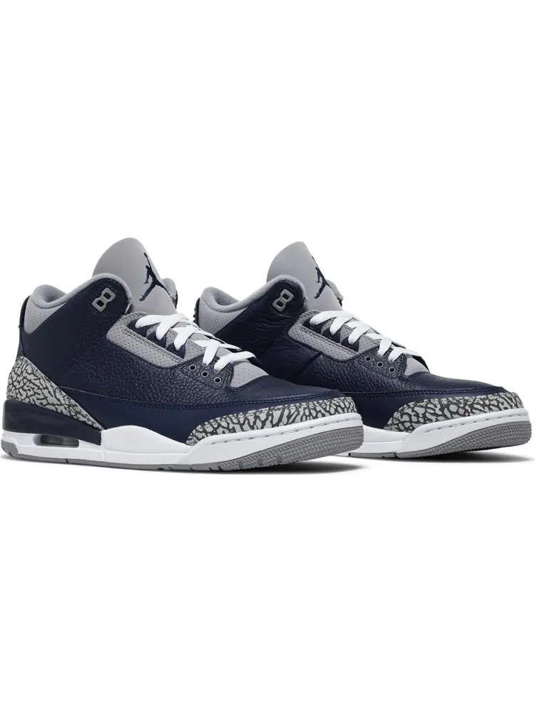 Кроссовки Air Jordan 3 Retro Georgetown — изображение 8 из 10, синий