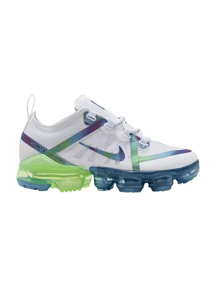 Кроссовки Nike Air VaporMax 2019 GS 'Bubble Pack' — изображение 1 из 1, белый/мульти/платиновый