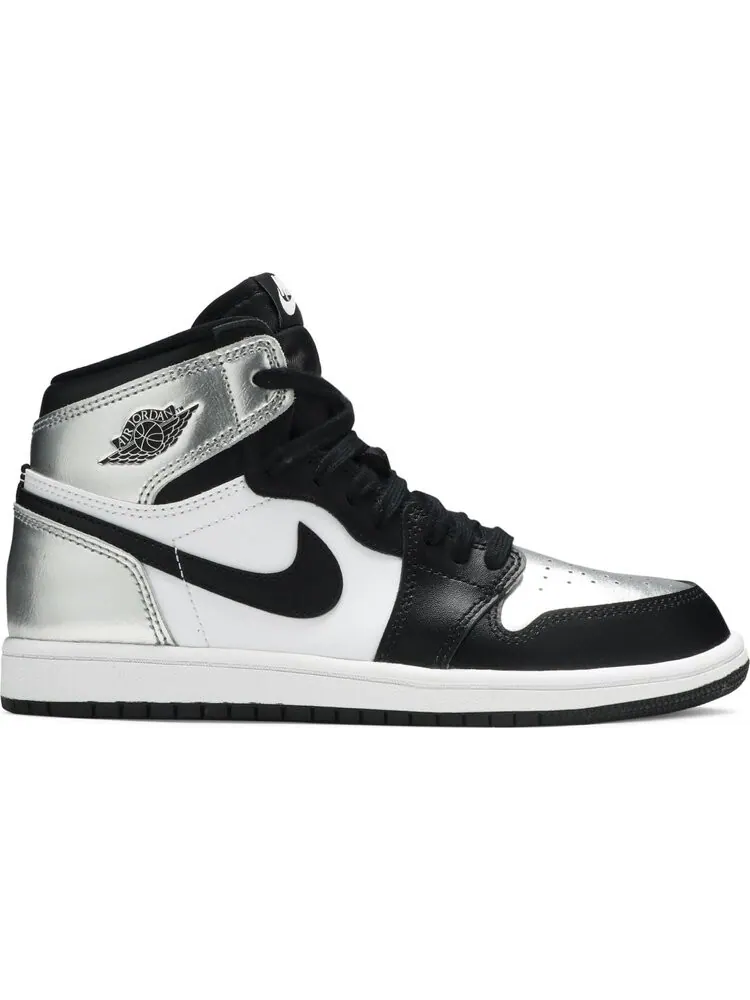 Кроссовки Air Jordan 1 Retro High OG PS Silver Toe — изображение 1 из 8, серебряный
