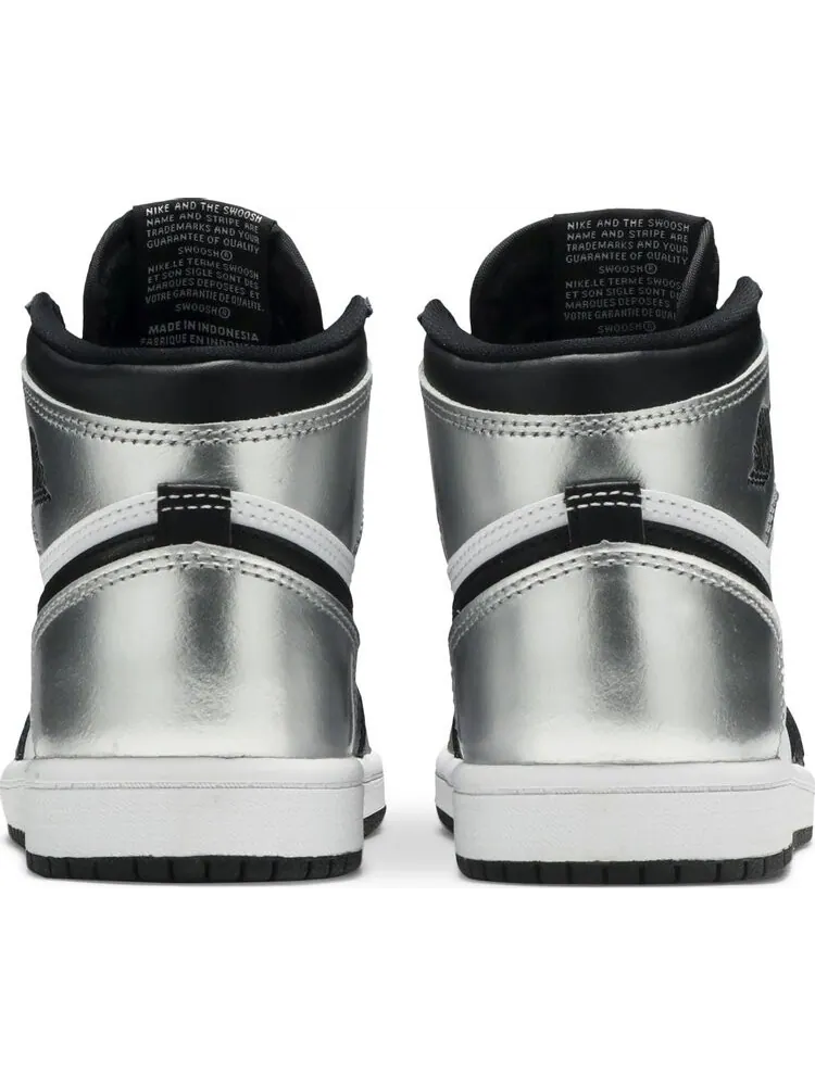 Кроссовки Air Jordan 1 Retro High OG PS Silver Toe — изображение 6 из 8, серебряный