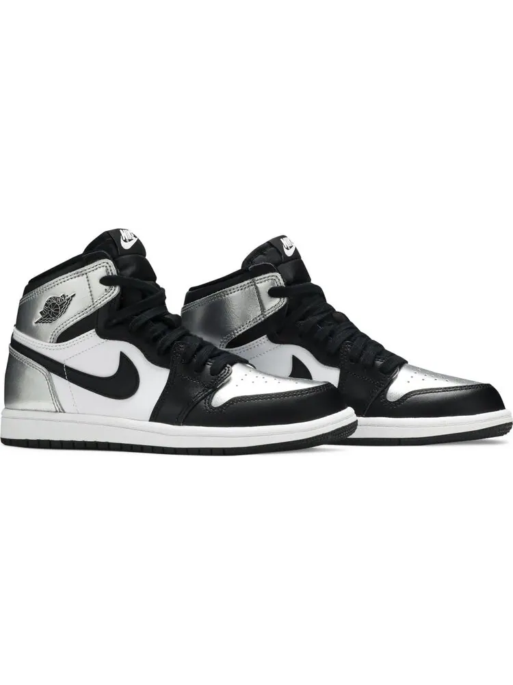 Кроссовки Air Jordan 1 Retro High OG PS Silver Toe — изображение 8 из 8, серебряный