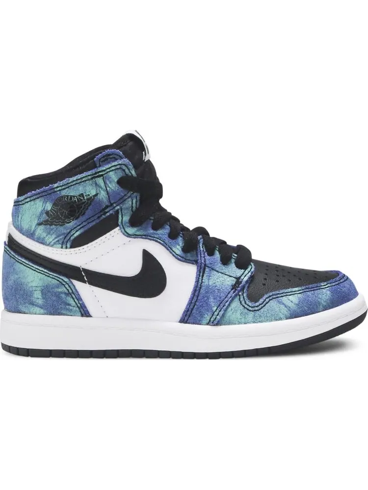 Кроссовки Air Jordan 1 Retro High OG PS Tie-Dye — изображение 1 из 8, зеленый