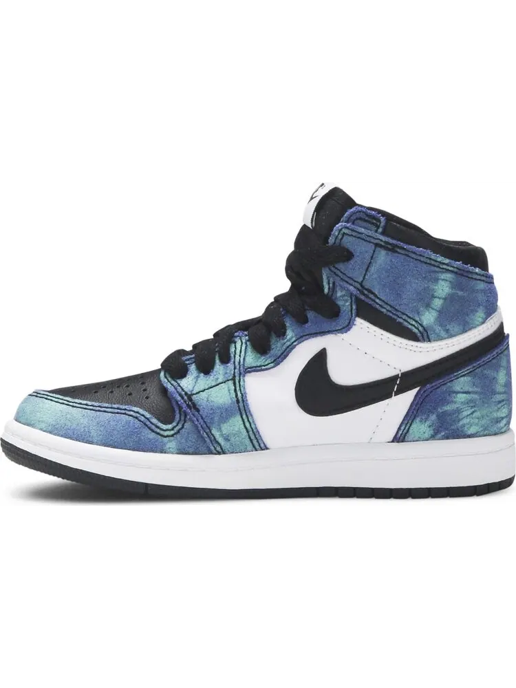 Кроссовки Air Jordan 1 Retro High OG PS Tie-Dye — изображение 3 из 8, зеленый