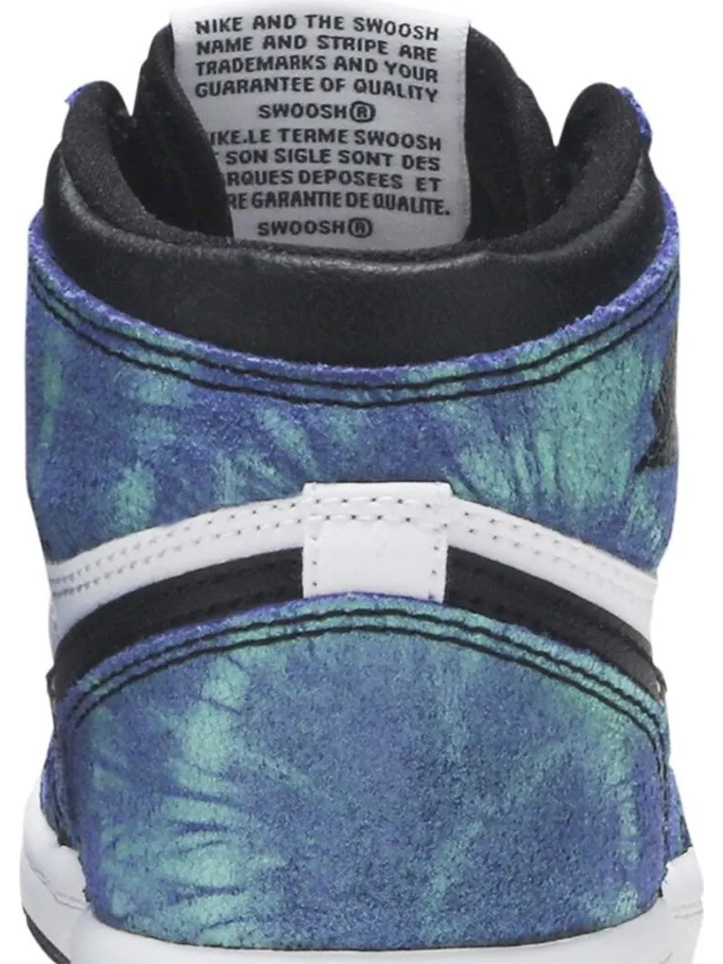 Кроссовки Air Jordan 1 Retro High OG PS Tie-Dye — изображение 7 из 8, зеленый