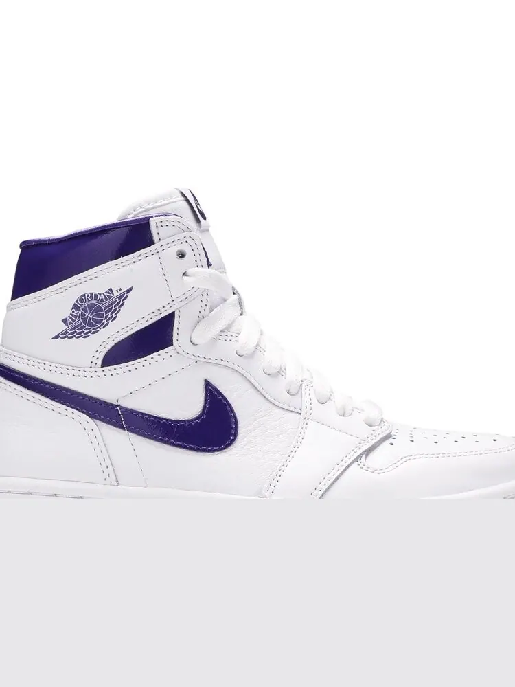Кроссовки Air Jordan 1 Retro High OG PS Court Purple — изображение 2 из 8, белый