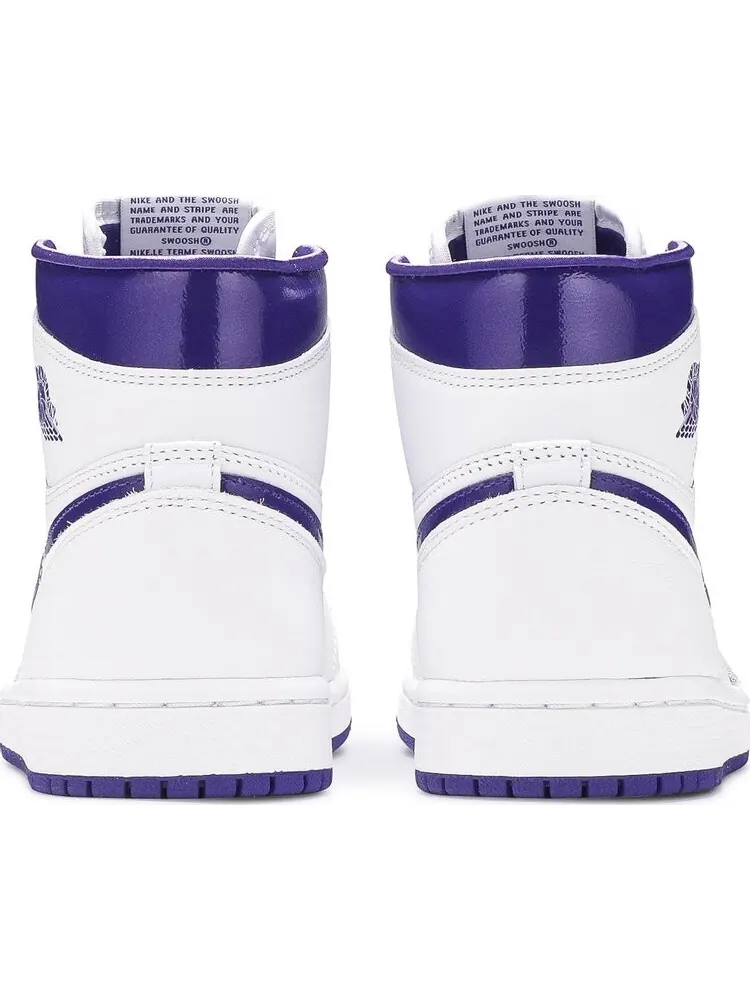 Кроссовки Air Jordan 1 Retro High OG PS Court Purple — изображение 6 из 8, белый